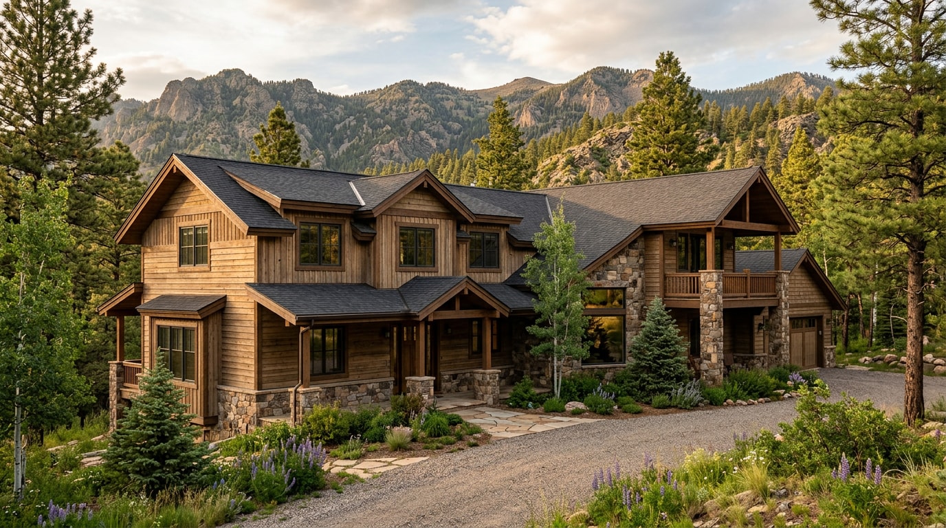 Finished home extension addition on a mountain property in Bayfield, CO